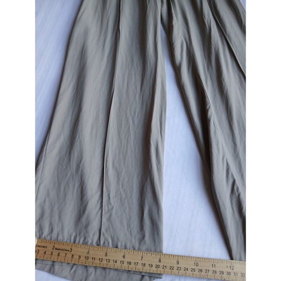 Zara Pants Small Francoise Pintuck Pleated Straight Crepe Trouser Preppy New - Picture 5 of 16